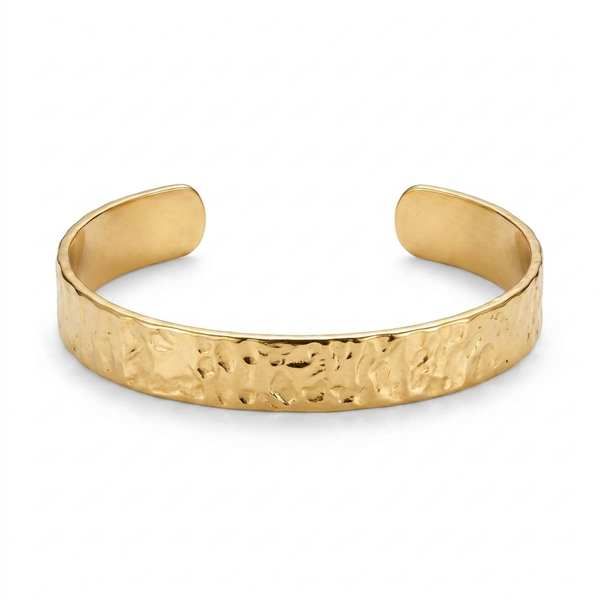 Hammered Gold Cuff