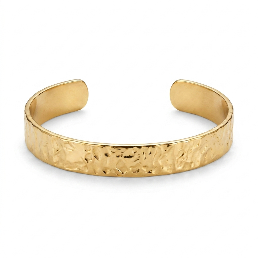 Hammered Gold Cuff