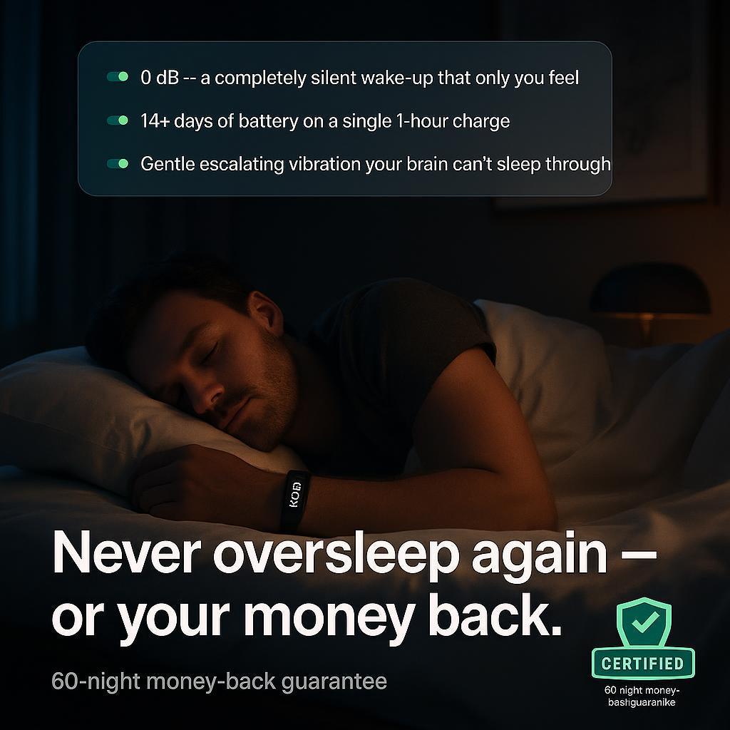 Never oversleep again or your money back - 60 night guarantee